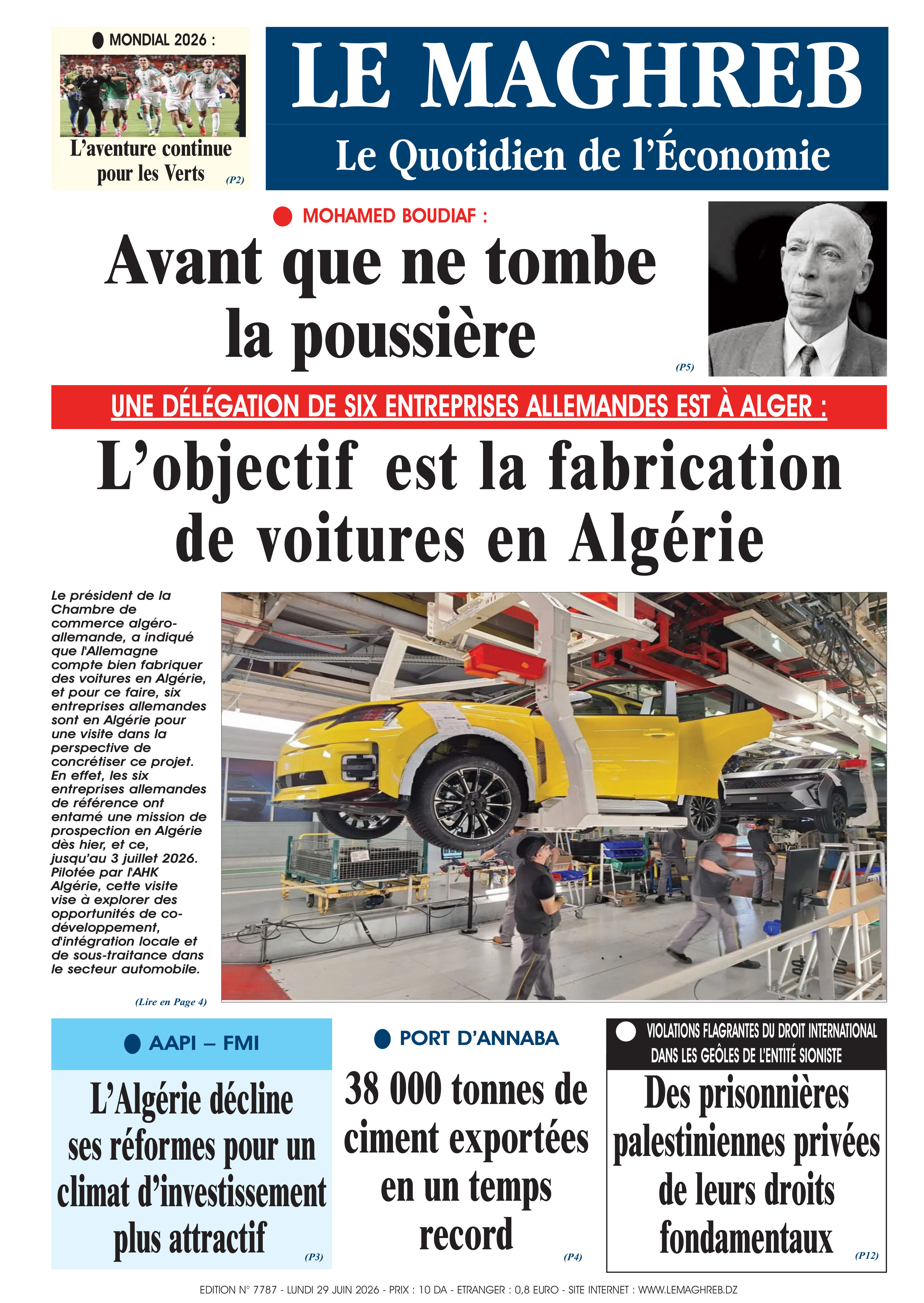 Édition du 2026-06-29