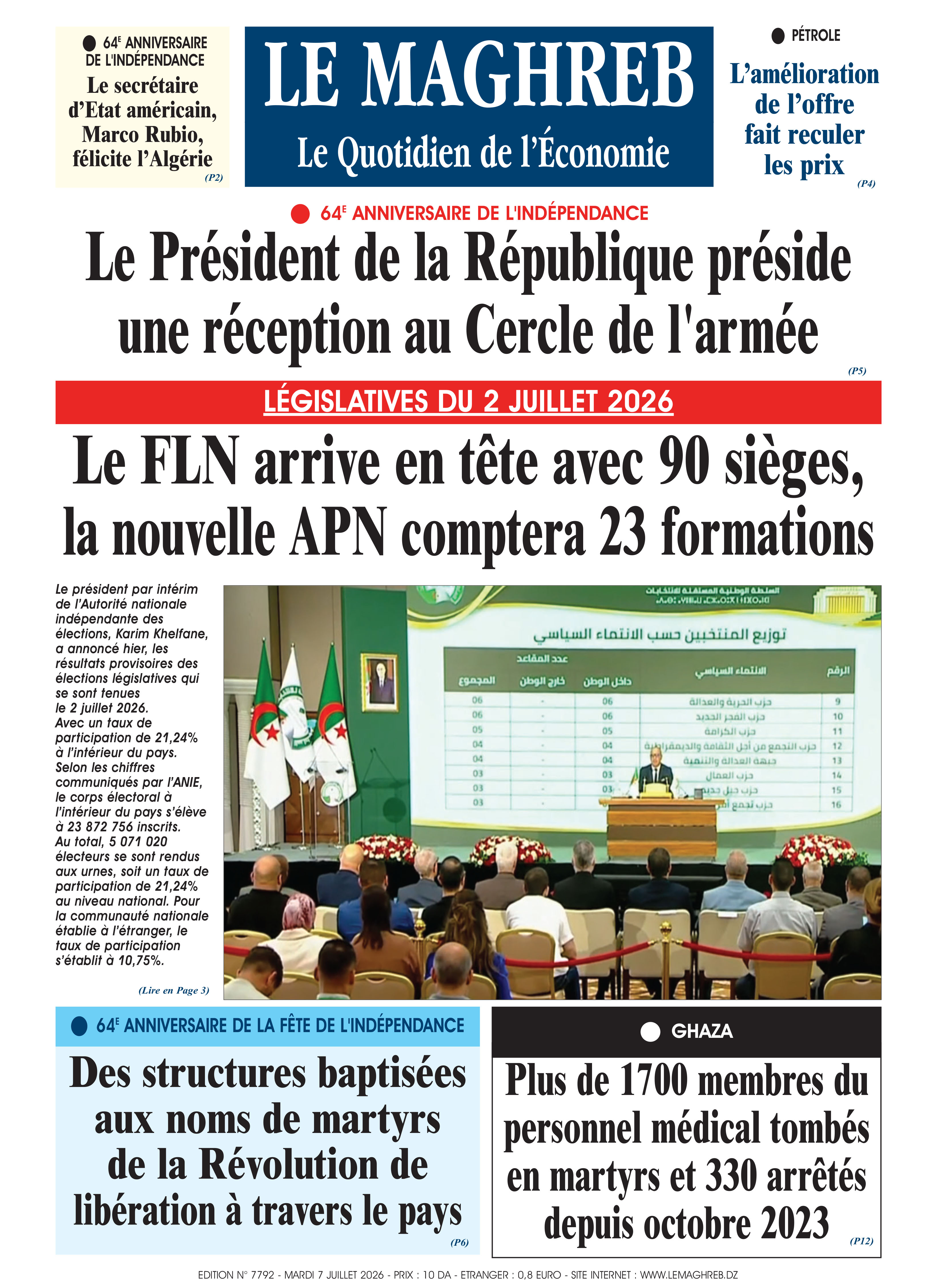 Édition du 2026-07-07
