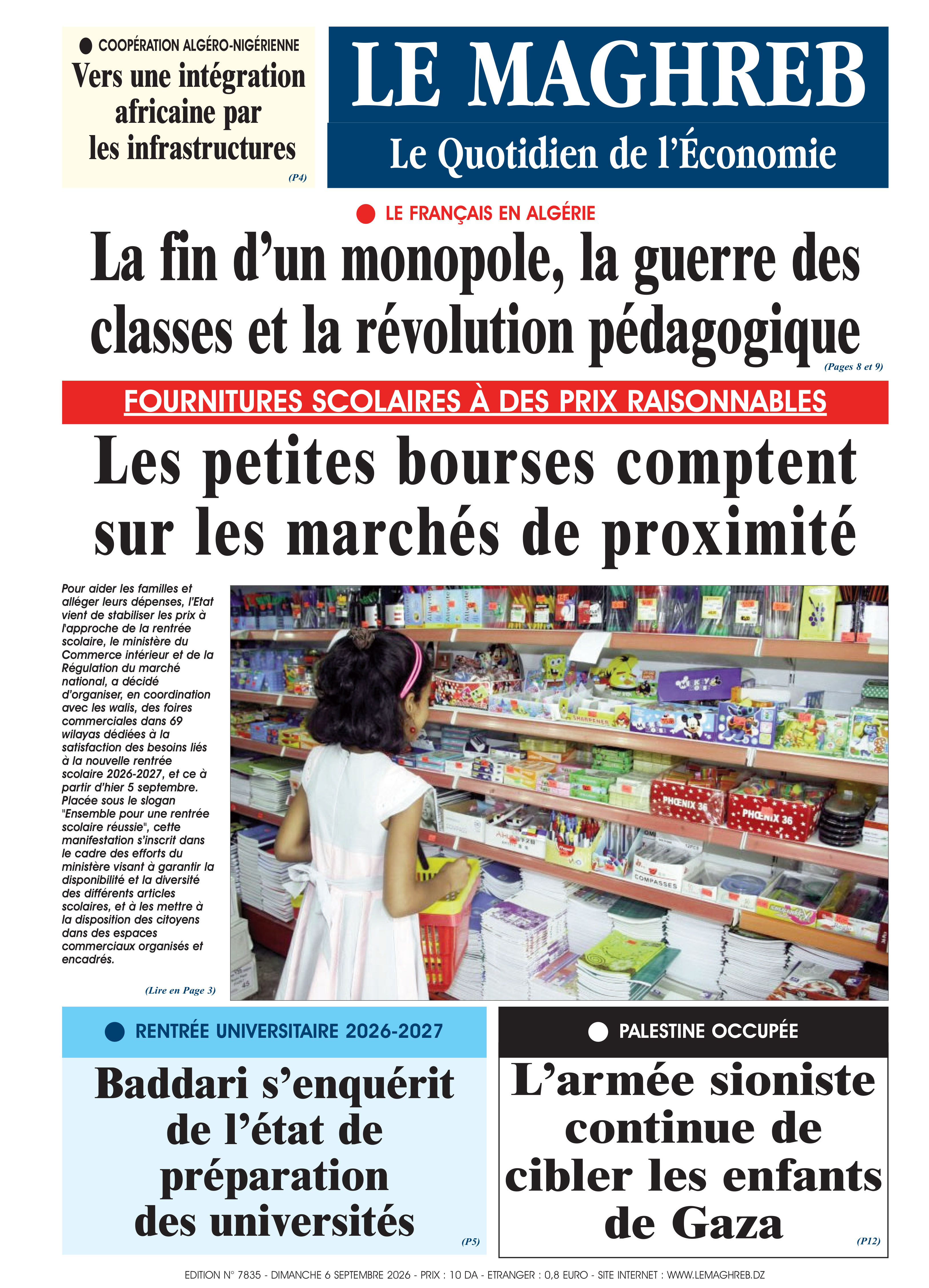 Édition du 2026-09-06