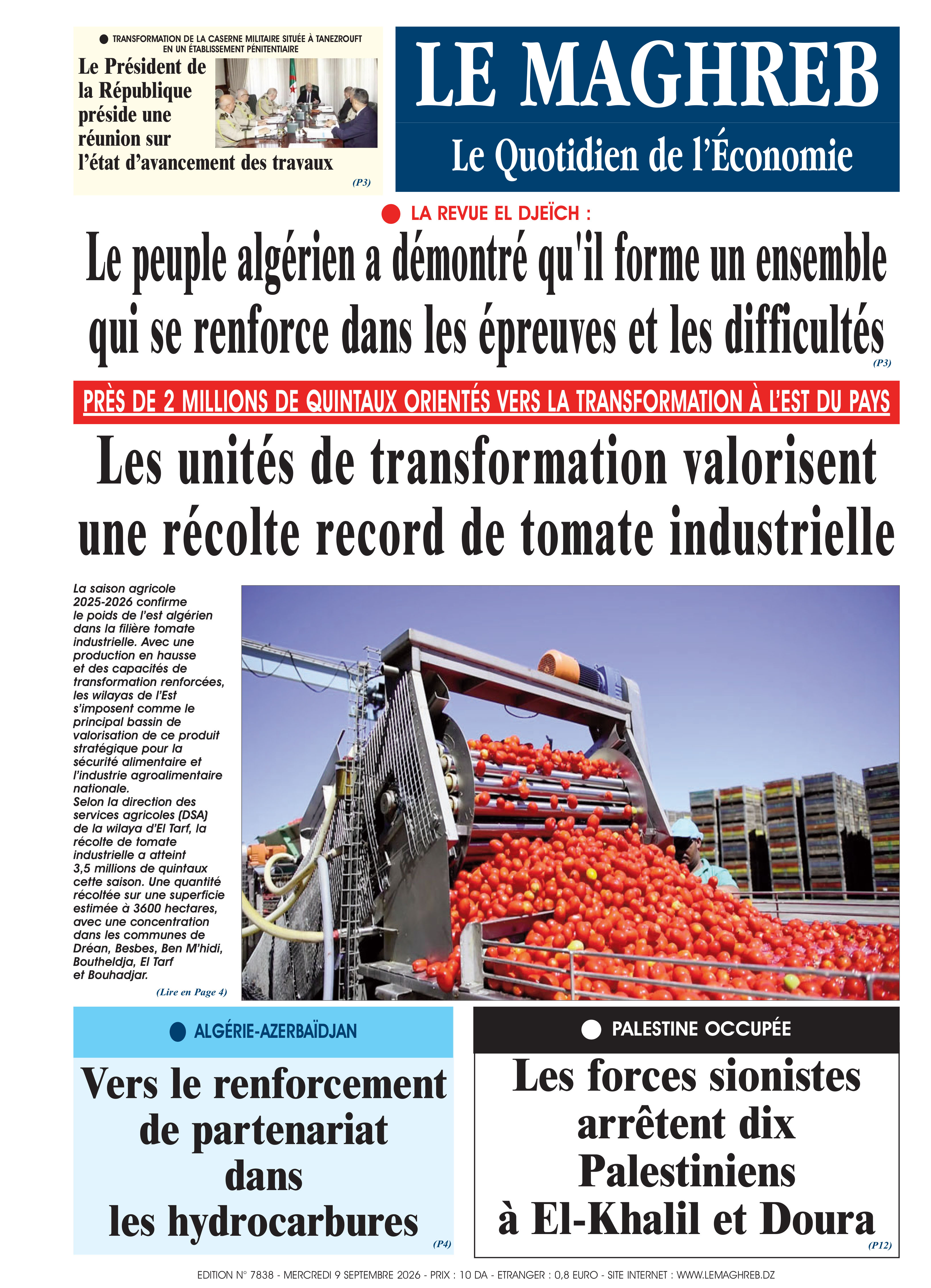 Édition du 2026-09-09