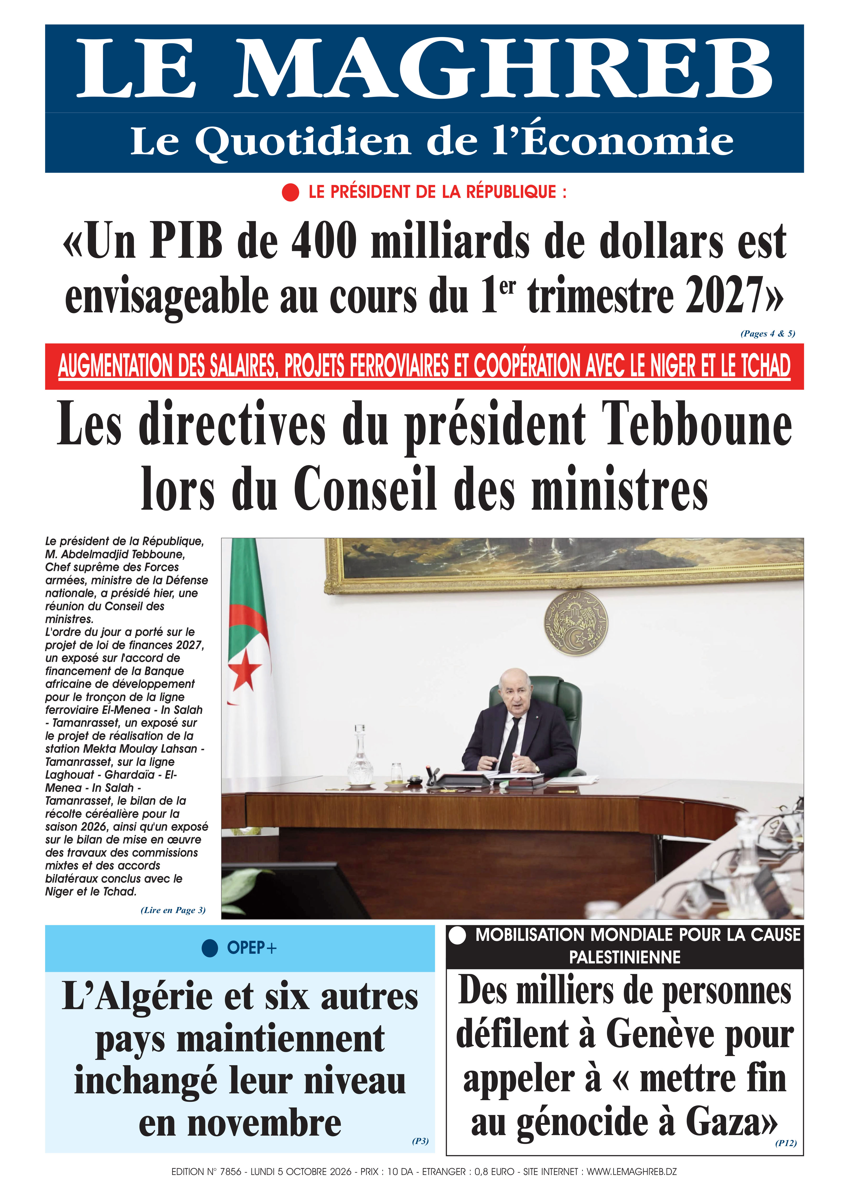 Édition du 2026-10-05